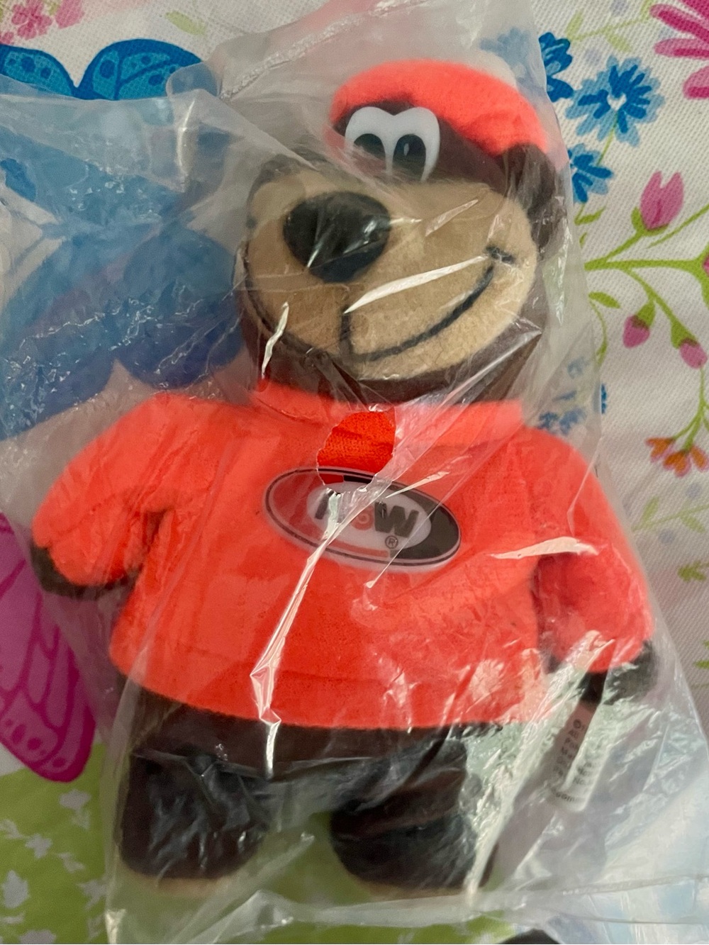 A&W Root Beer Bear Plush Toy 1997 Alpha Kids Orange Shirt NEW SEALED 6 Inch